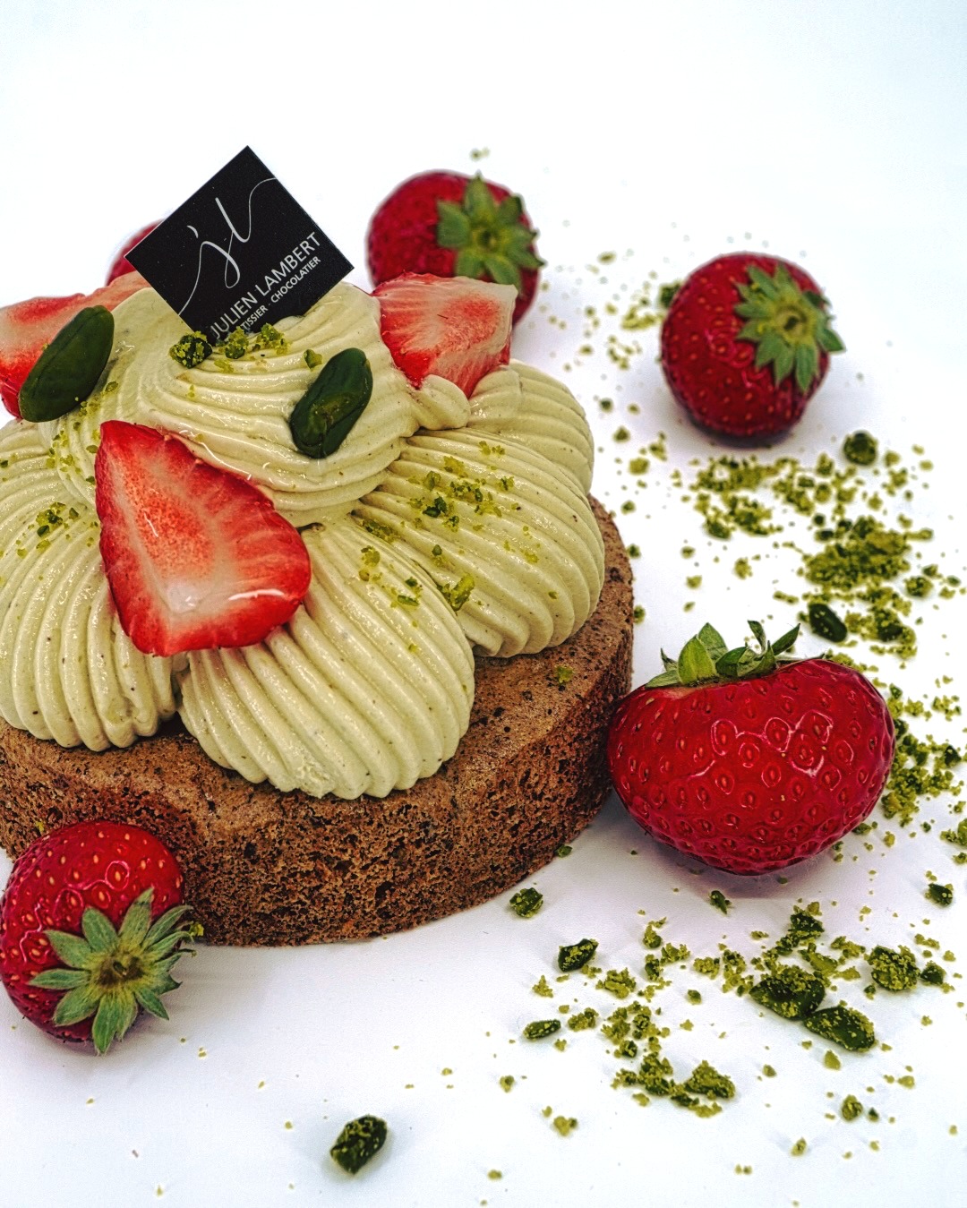 Moelleux pistache et fraise